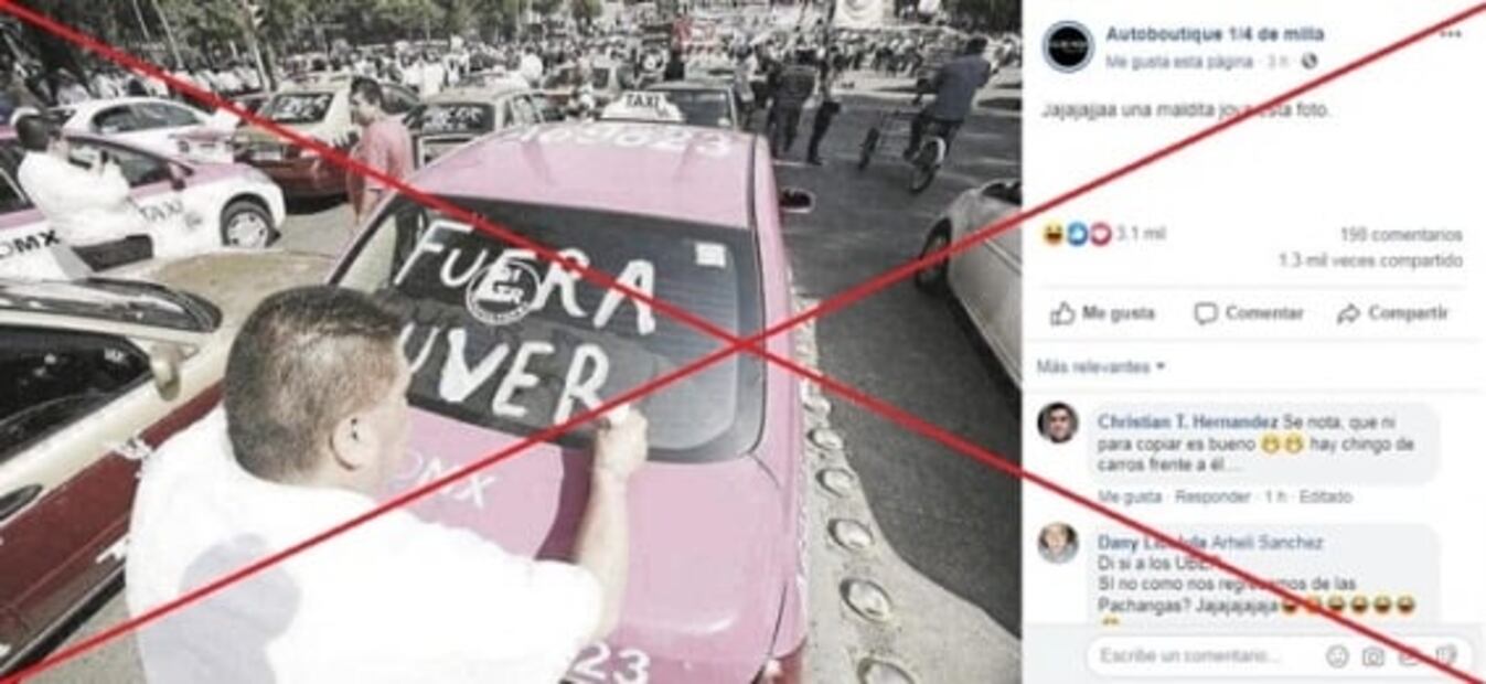Golpiza a supuesto conductor de Uber y “Uver”: las fake news de la marcha
