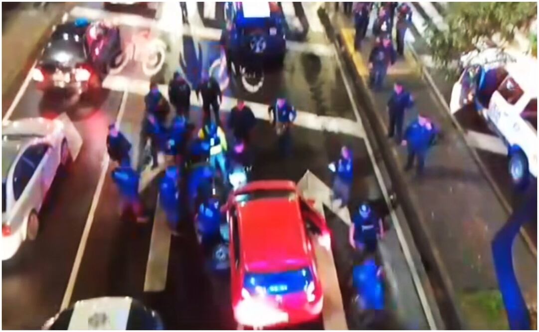 Persecución en Cuautitlán Izcalli. Foto: Especial