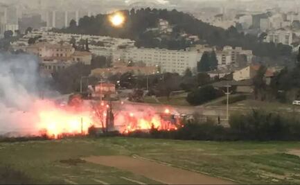 Aficionados del Marsella provocan incendios y caos; suspenden partido vs Rennes