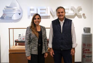 Gestiona Mara Lezama con Pemex creación de terminales de almacenamiento de combustibles en norte y sur de Quintana Roo