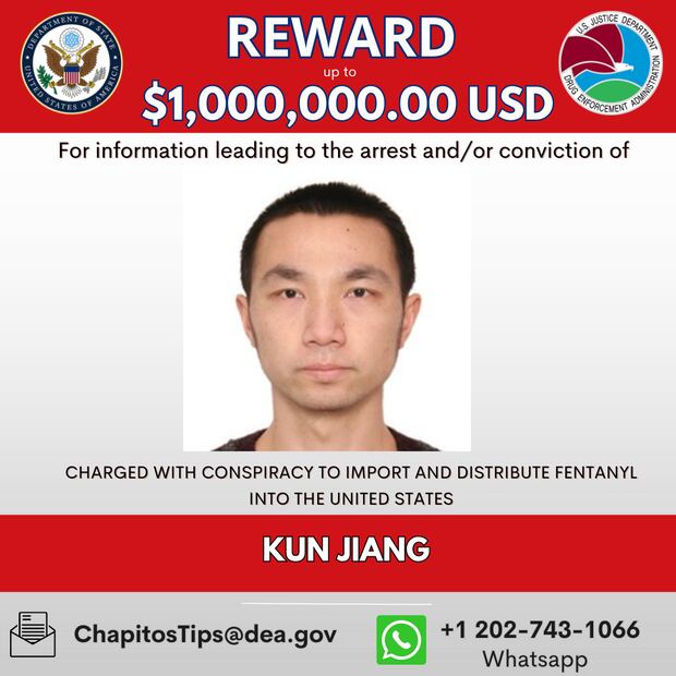 Kun Jiang, operador de Los Chapitos / Foto: DEA