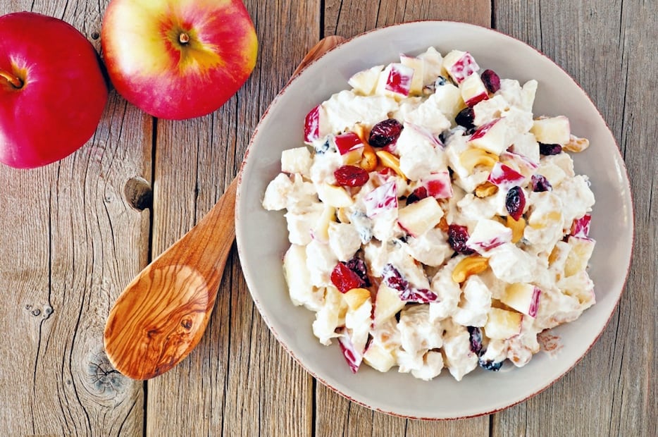 La ensalada de manzana es el postre estrella de la Navidad. Foto: Pixabay