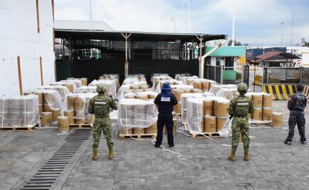 Aseguran 18 toneladas de psicotrópico en Manzanillo