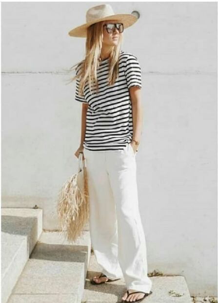 Aprende a combinar el pantalón blanco en verano