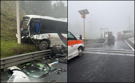 Choque entre autobús y tráiler deja 12 lesionados en la carretera México-Tuxpan