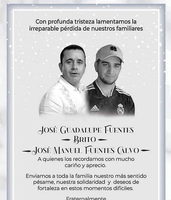 El empesario José Guadalupe Fuentes Brito y su hijo fueron asesinados durante un asalto en la Autopista del Sol el pasado 29 de julio. Foto: Especial
