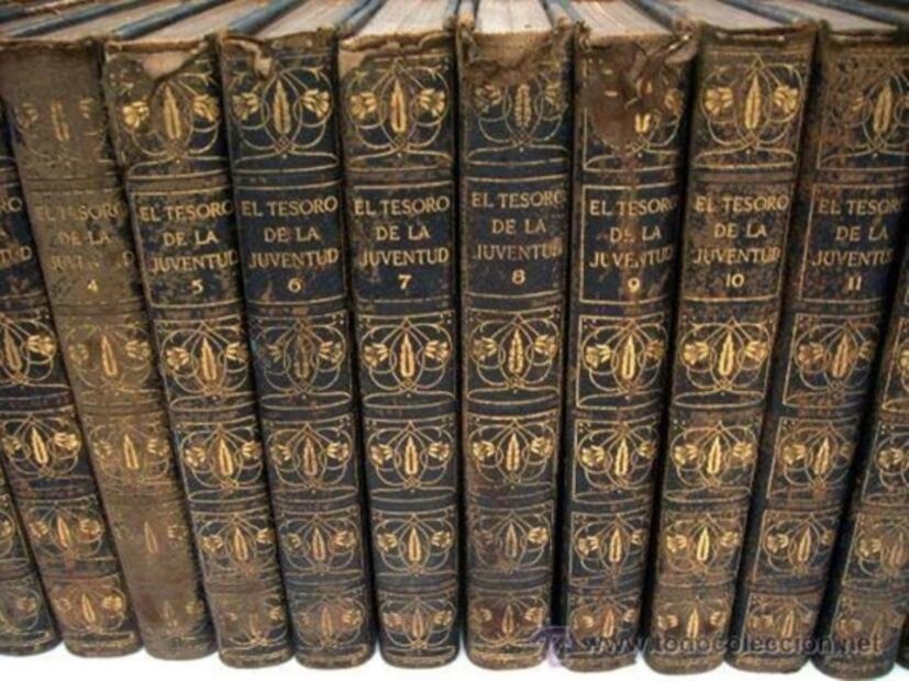 La enciclopedia El tesoro de la juventud ha sido de gran utilidad para varias generaciones de educación básica y secundaria. Crédito: Especial.