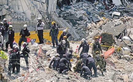 Miami: hallan a niña de un bombero entre víctimas del colapso