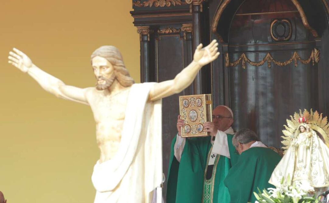 El jerarca católico insistió sobre la importancia de servir al prójimo. Foto: Luis Cortés/EL UNIVERSAL