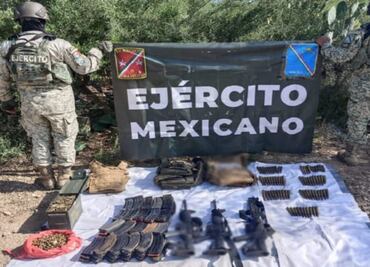 "Operación Frontera Norte"; decomisan arsenal y detienen a varias personas en Tamaulipas