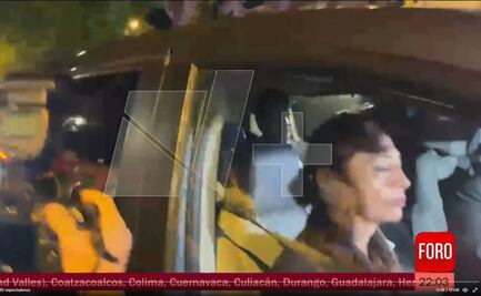 Esposa de Castillo y exembajador Monroy van a aeropuerto de Lima para volar a México