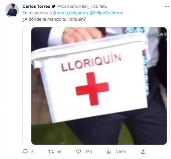 "Perdón que te sal-pique"; Mario Delgado hace meme a García Luna con canción de Shakira