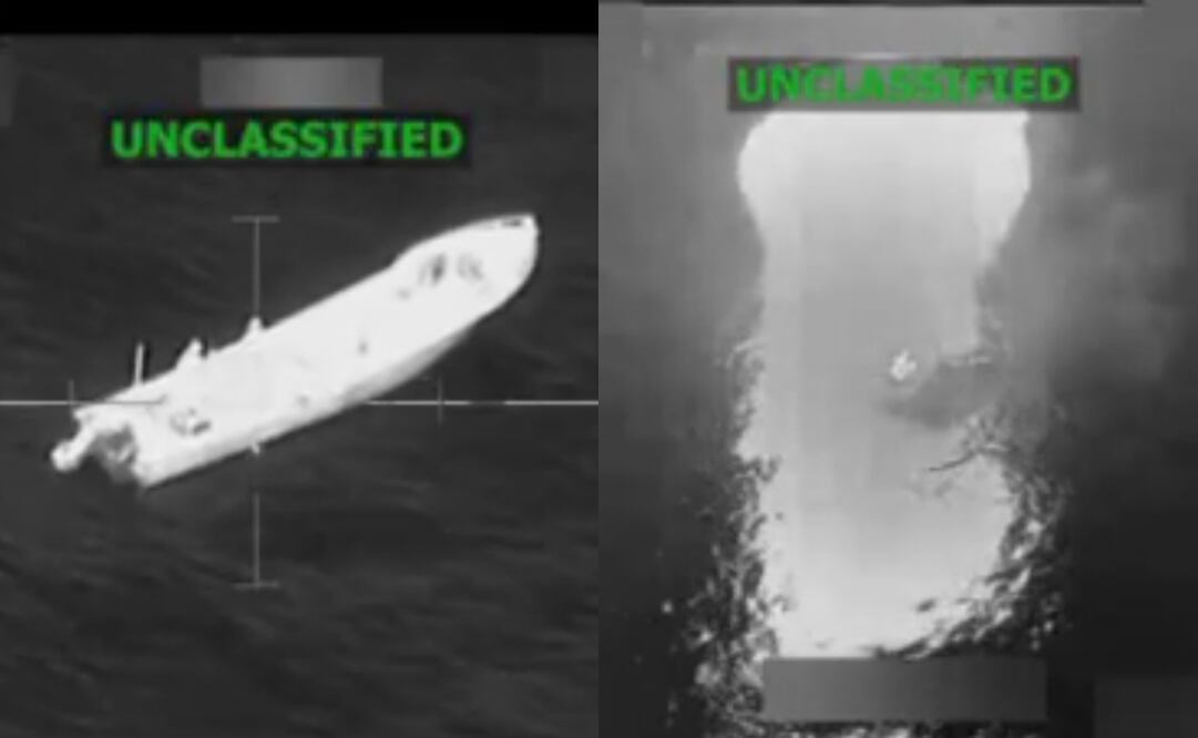 Ataques con misiles balísticos contra dos embarcaciones operadas por organizaciones terroristas designadas. Foto: Captura de video tomado de X @SecWar