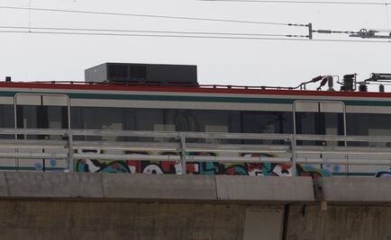 Iniciarán denuncia tras graffiti en Tren Interurbano