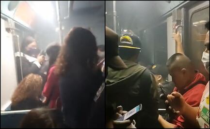 Videos. ¡Los vagones se llenaron de humo! Así vivieron los usuarios de la Línea B del Metro corto circuito en tren