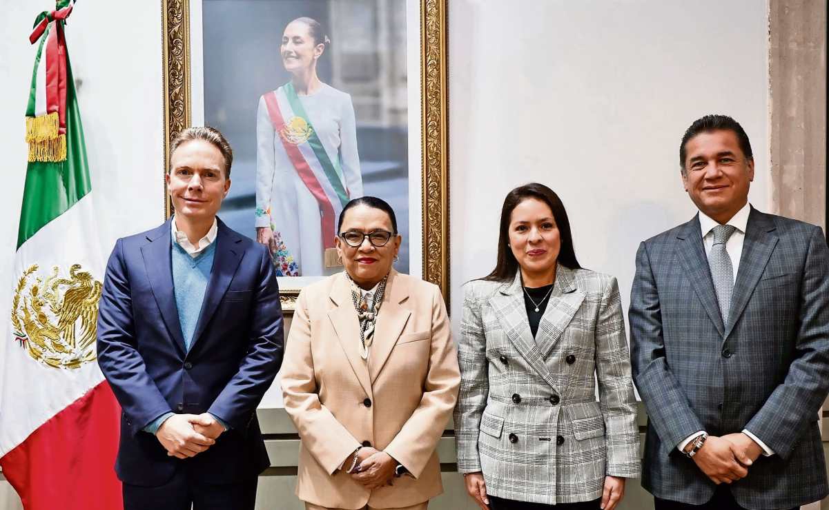 Líderes de partidos han mantenido reuniones en busca de acuerdos con la secretaria de Gobernación, Rosa Icela Rodríguez. Foto: Especial