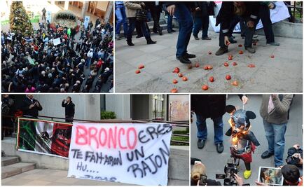 Hacen destrozos en Palacio de Gobierno de Nuevo León