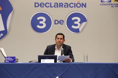 Presenta su 3de3 el candidato de la coalición Por Guanajuato al Frente 