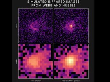 El telescopio Webb verá galaxias ocultas en el resplandor de cuásares