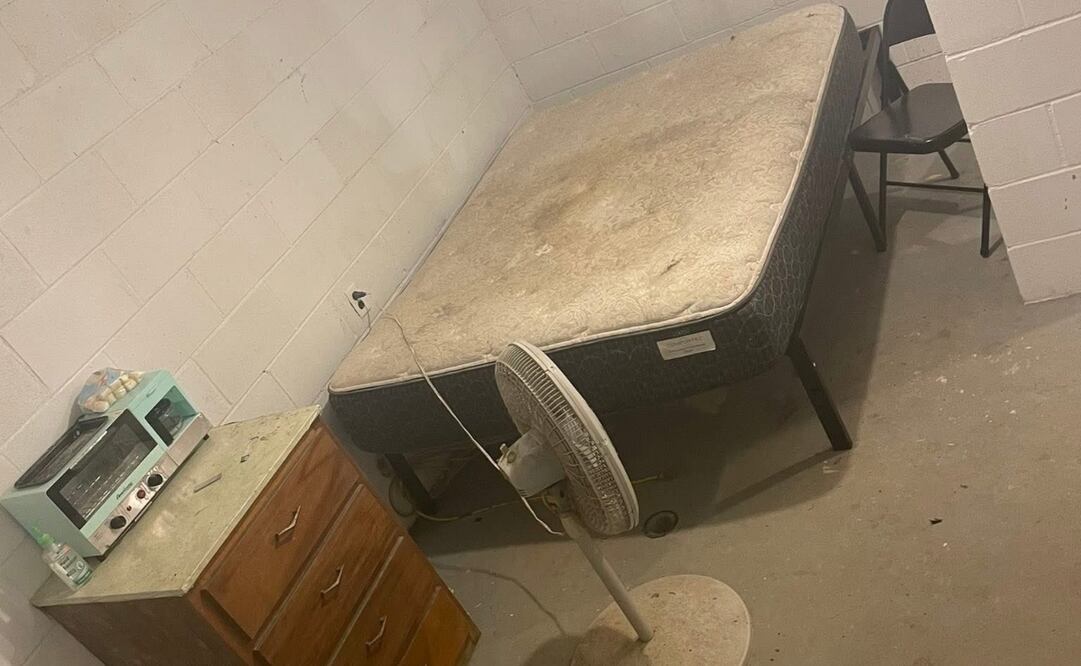 Búnker de hormigón, en el cual se encontraban menores de 3 años. Foto: captura de pantalla