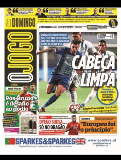 ‘Tecatito’, luce en portada tras su gol con el Porto