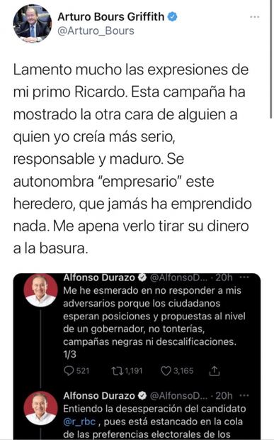 Se confrontan Durazo y Bours, candidatos a gubernatura en Sonora