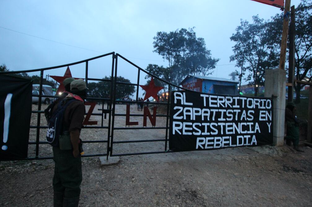 EZLN inicia actividades para celebrar el 15 Aniversario de los Caracoles. Foto: Fredy Martín Pérez / Corresponsal