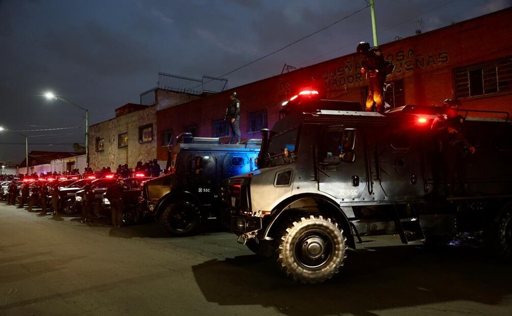 Secretaría de Seguridad de la CDMX refuerza vigilancia en Tepito. Foto: Valente Rosas