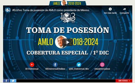 Transmisión Toma de Protesta AMLO