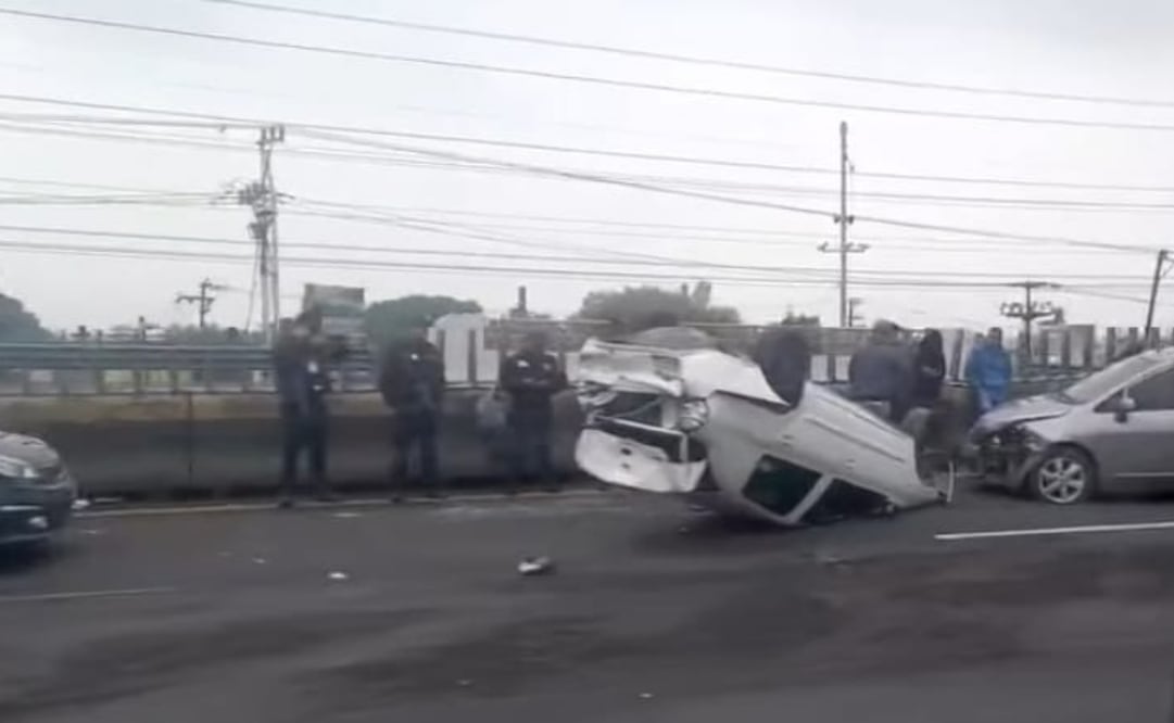 Accidente en la México-Pachuca. Foto: especial