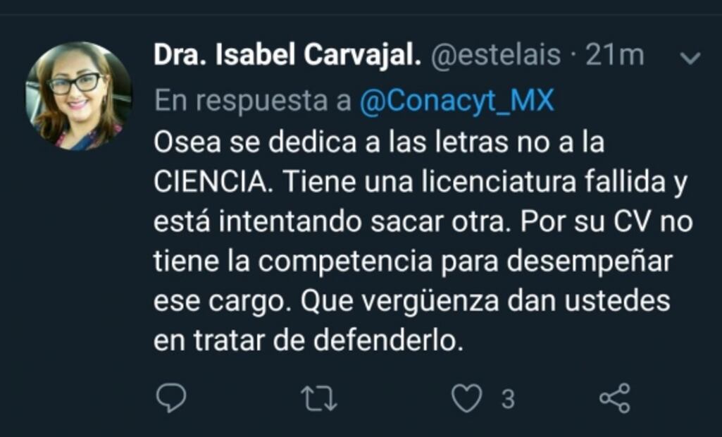 Nuevo subdirector de Conacyt sí gana 44 mil pesos mensuales 