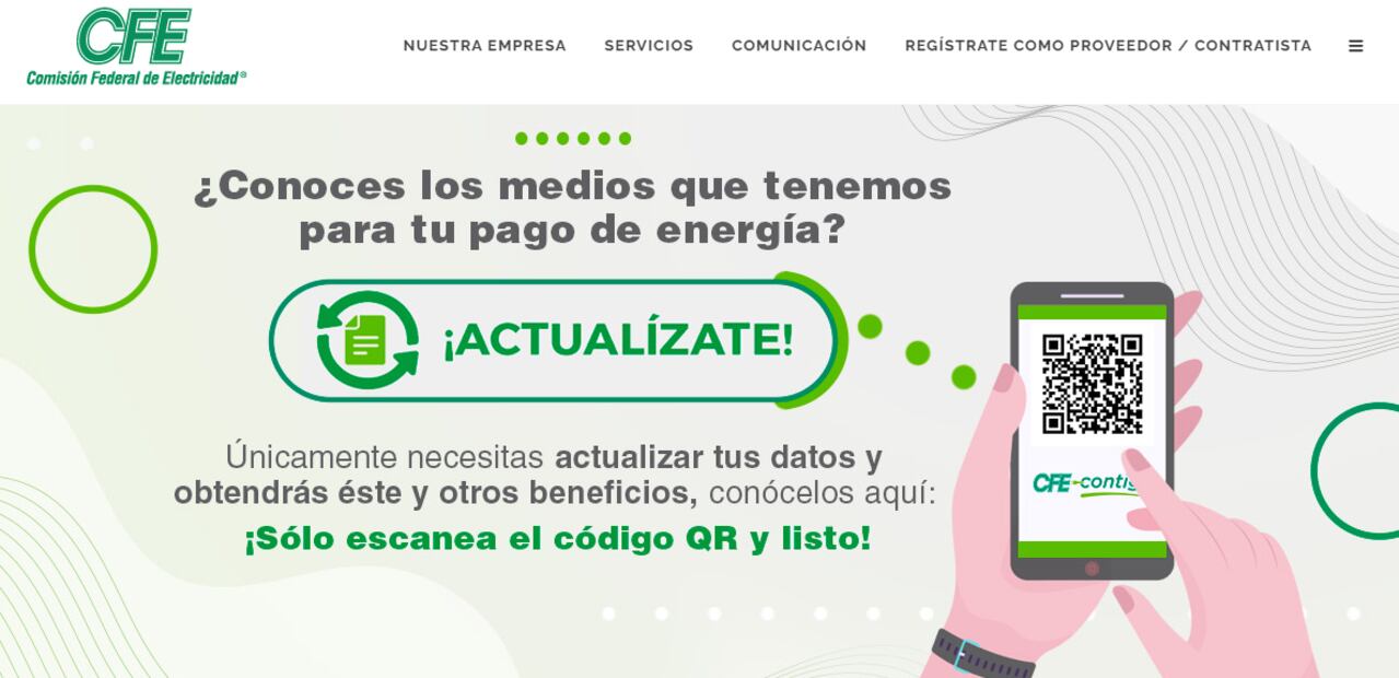 Descarga la app CFE Contigo. Foto: CFE