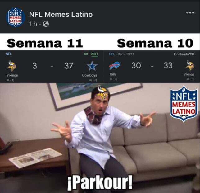 Los mejores memes de la paliza de Dallas sobre Vikings