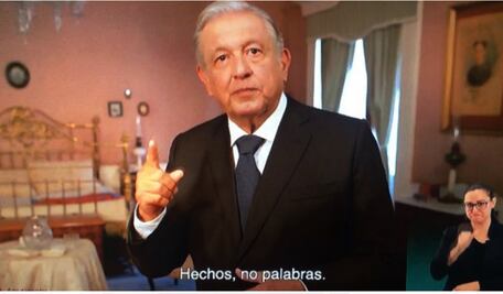 En Palacio Nacional ya no hay ladrones, dice AMLO en spot de su III Informe de Gobierno
