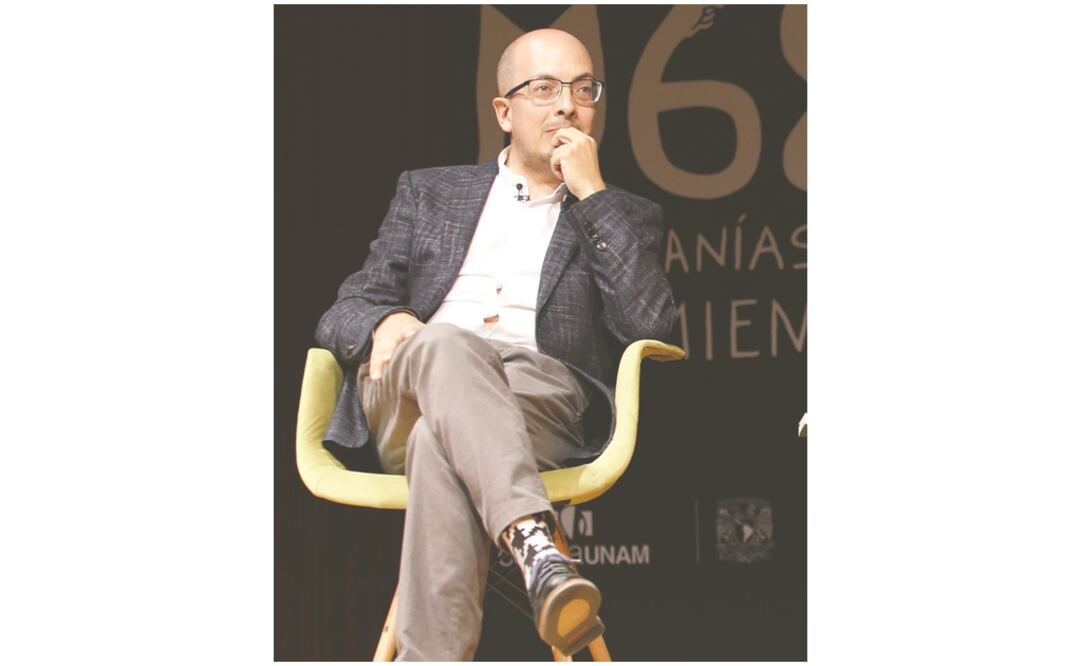 Jorge Volpi presentó la conferencia titulada “Los intelectuales y el 68”. (AGUSTIN SALINAS. EL UNIVERSAL)