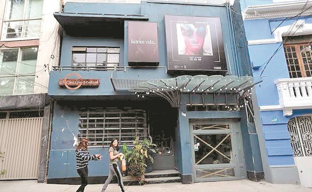 El Círculo Teatral, en la colonia Condesa, fue dañado por el sismo de 2017.. Fotos: ARCHIVO EL UNIVERSAL