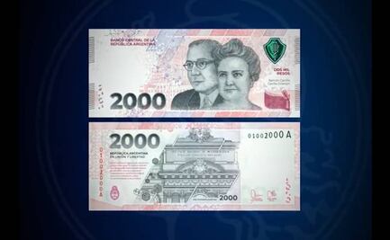 Argentina pone en circulación nuevo billete conmemorativo de 2 mil pesos