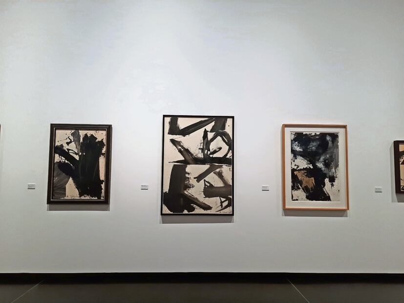 Black and White Rome es la serie de pinturas que hizo De Kooning en el estudio del artista italiano Afro. Foto: Frida Juárez Bautista | El Universal