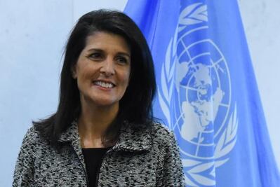 New U.S. U.N. envoy warns allies: back us or we'll take names