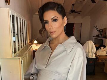 Eva Longoria muestra cómo lucir elegante con un total look beige
