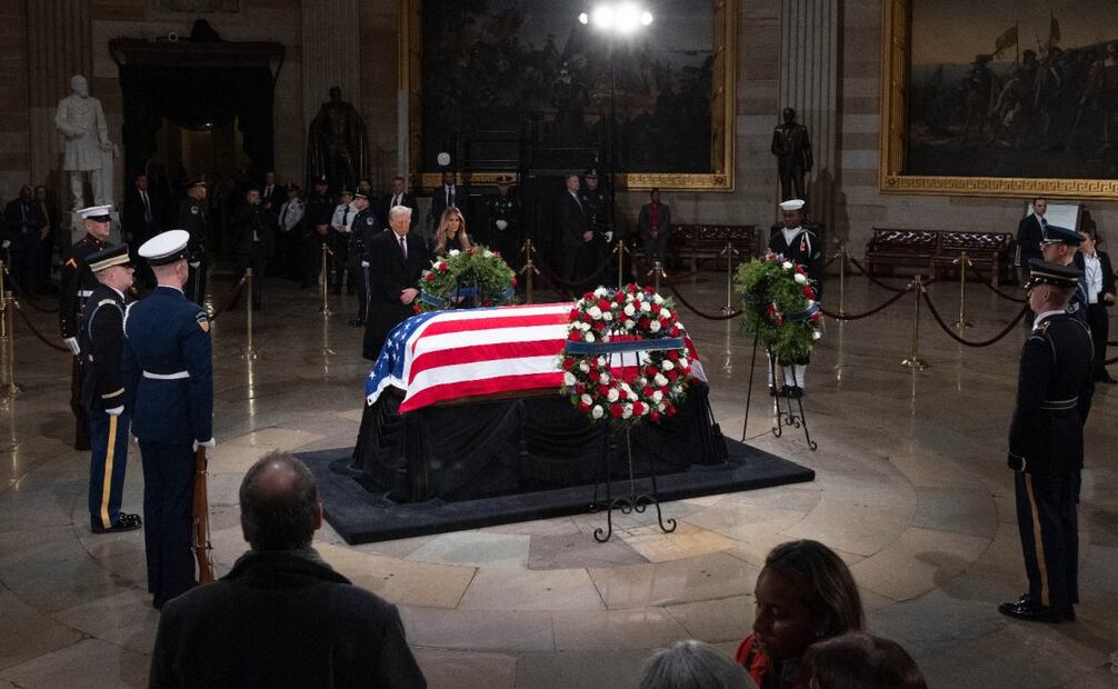 Trump presenta sus respetos a Jimmy Carter, 05 de enero de 2025. Foto: Especial