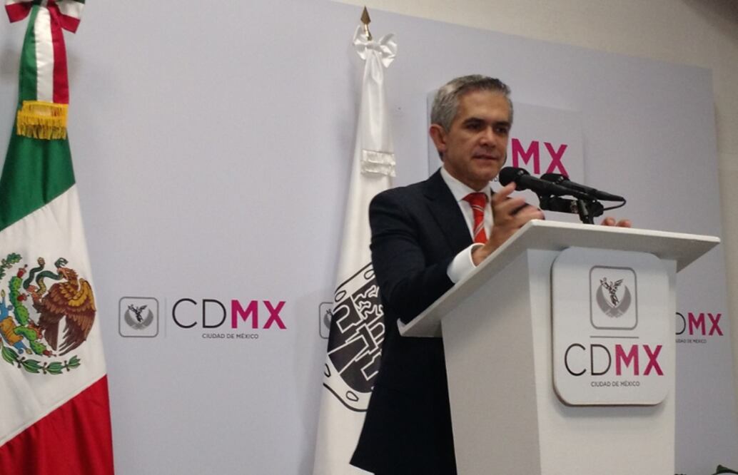 Miguel Ángel Mancera asegura que si la ciudadanía dice que no quiere la obra significa que "ahí no quieren un corredor, punto. Foto: Especial