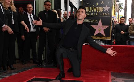 Adam Levine, de Maroon 5, recibe estrella en el Paseo de la Fama