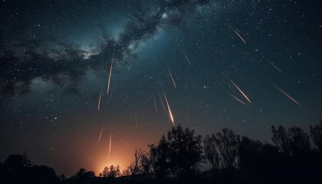 La próxima lluvia de estrellas. Fuente: Freepik