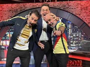 David Faitelson recrea polémico festejo de Cuauhtémoc Blanco; Videgaray y Estaca fueron sus víctimas
