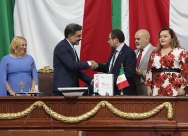 Entrega de primer informe de gobierno; César Cravioto entrega logros de Clara Brugada al Congreso capitalino