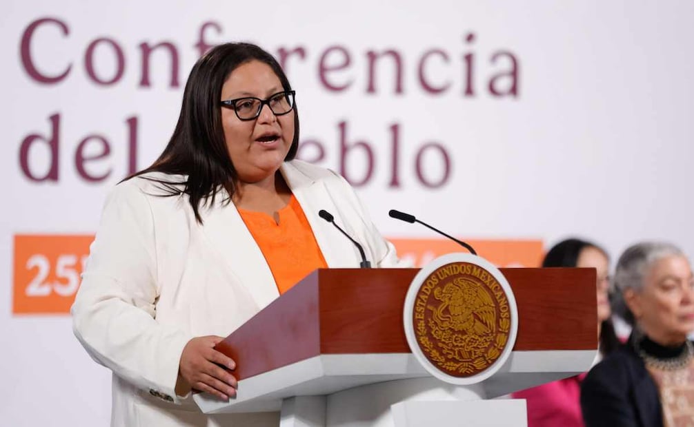 En el marco del Día Internacional de la Eliminación de la Violencia contra la Mujer, la titular de la Secretaría de Mujeres, Citlalli Hernández, explicó cómo quedaría la modificación para sancionar el abuso sexual en su homologación en el país. Foto: Diego Simón  / EL UNIVERSAL.