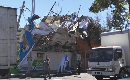 Cae espectacular en Constituyentes