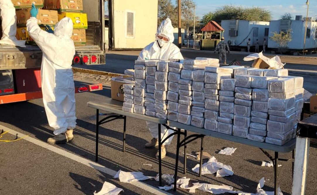 Cocaina asegurada en Sonora. Foto: Especial