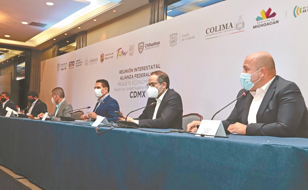 Gobernadores de la Alianza Federalista denuncian mal manejo de la pandemia. Foto: ARCHIVO EL UNIVERSAL